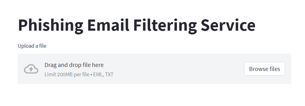 Phishing Email Filtering